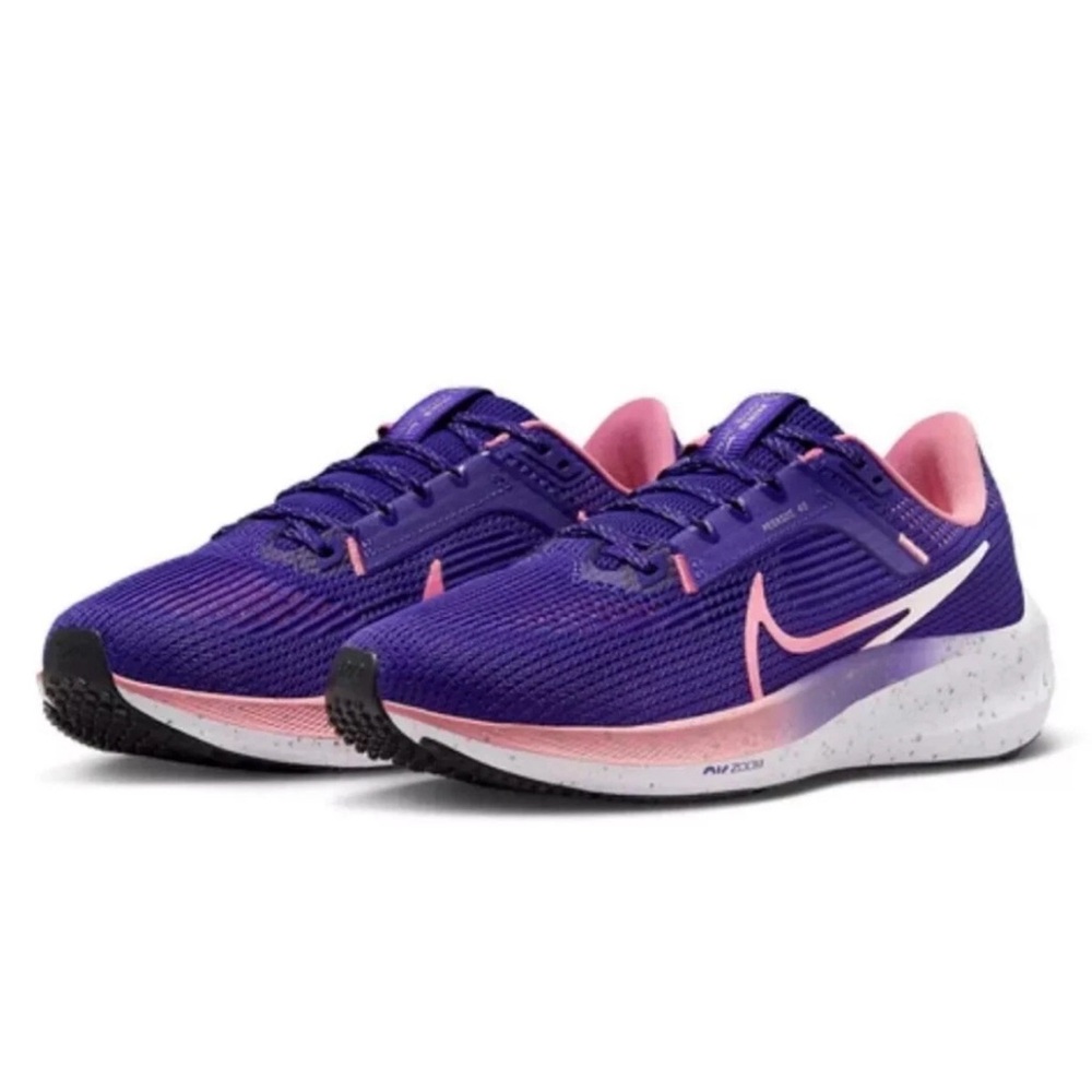 BRAND NEW Never Worn Nike Air Zoom Pegasus 40 Purple with Pink running shoes